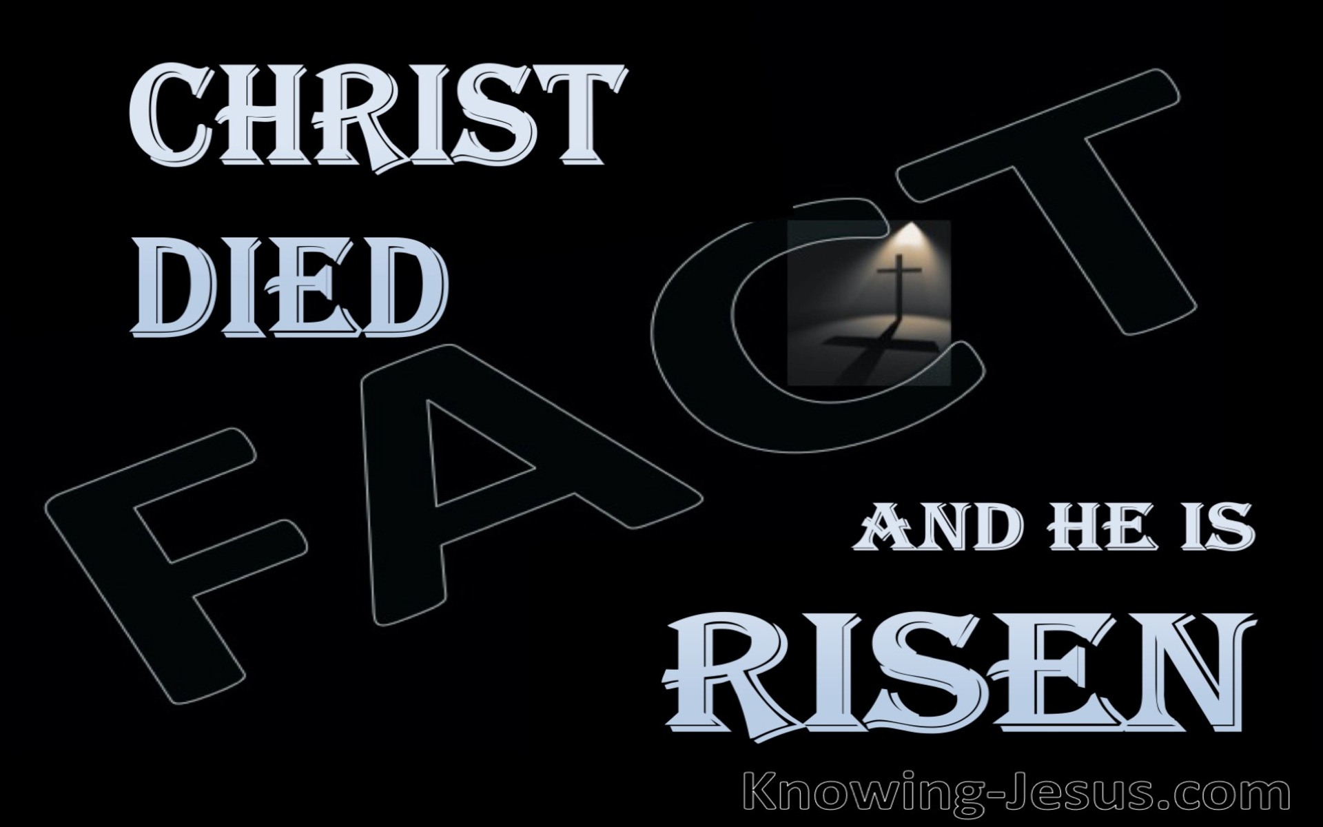 1 Corinthians 15:3 to 4 Christ Died and is Risen (blue)